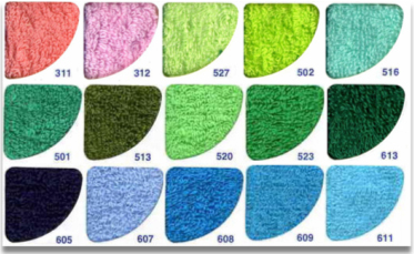 Цветовая палитра махровые полотенца